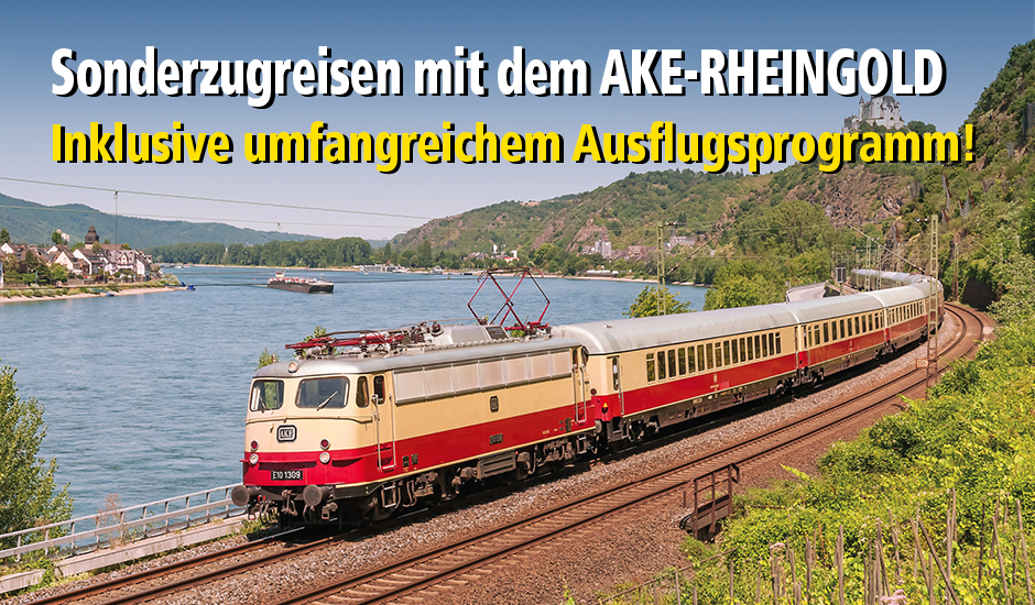 Sonderzugreisen mit dem AKE Rheingold